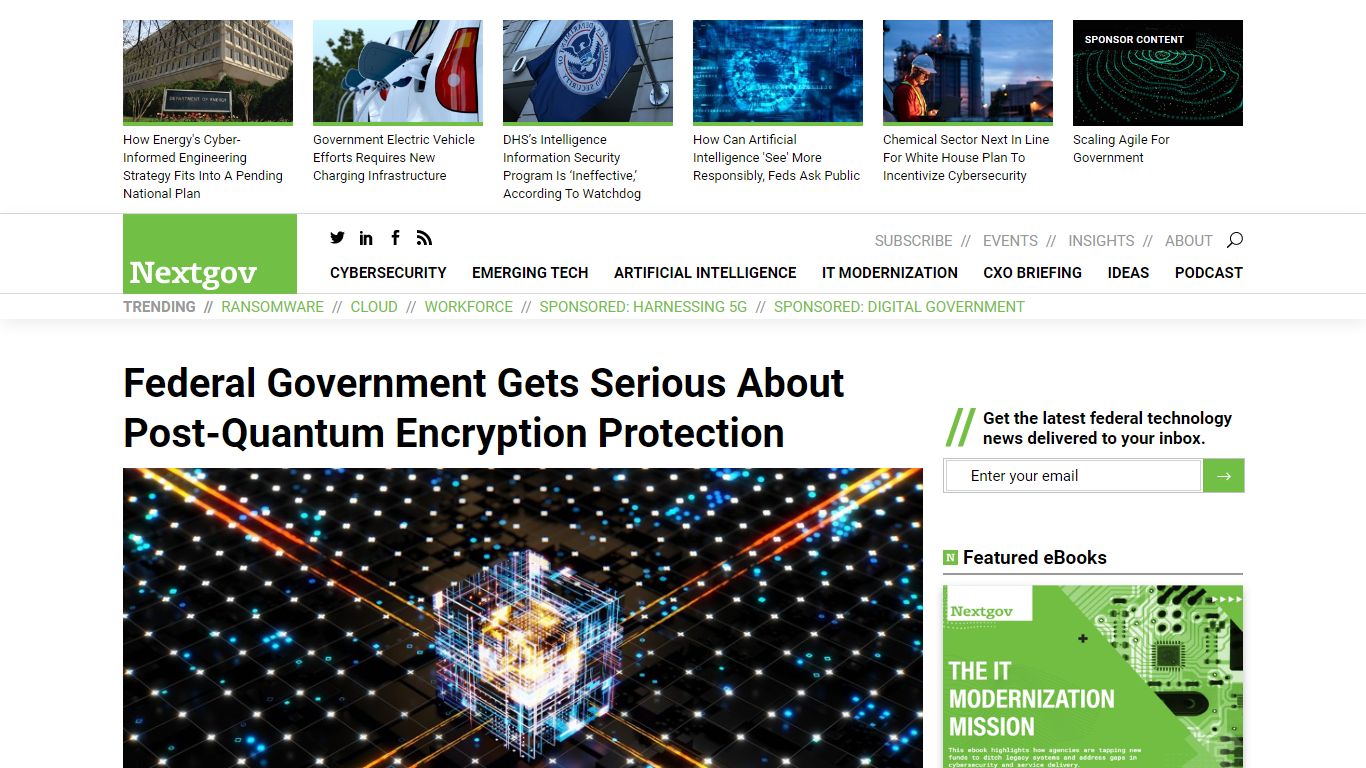 Federal Government Gets Serious About Post-Quantum Encryption ...