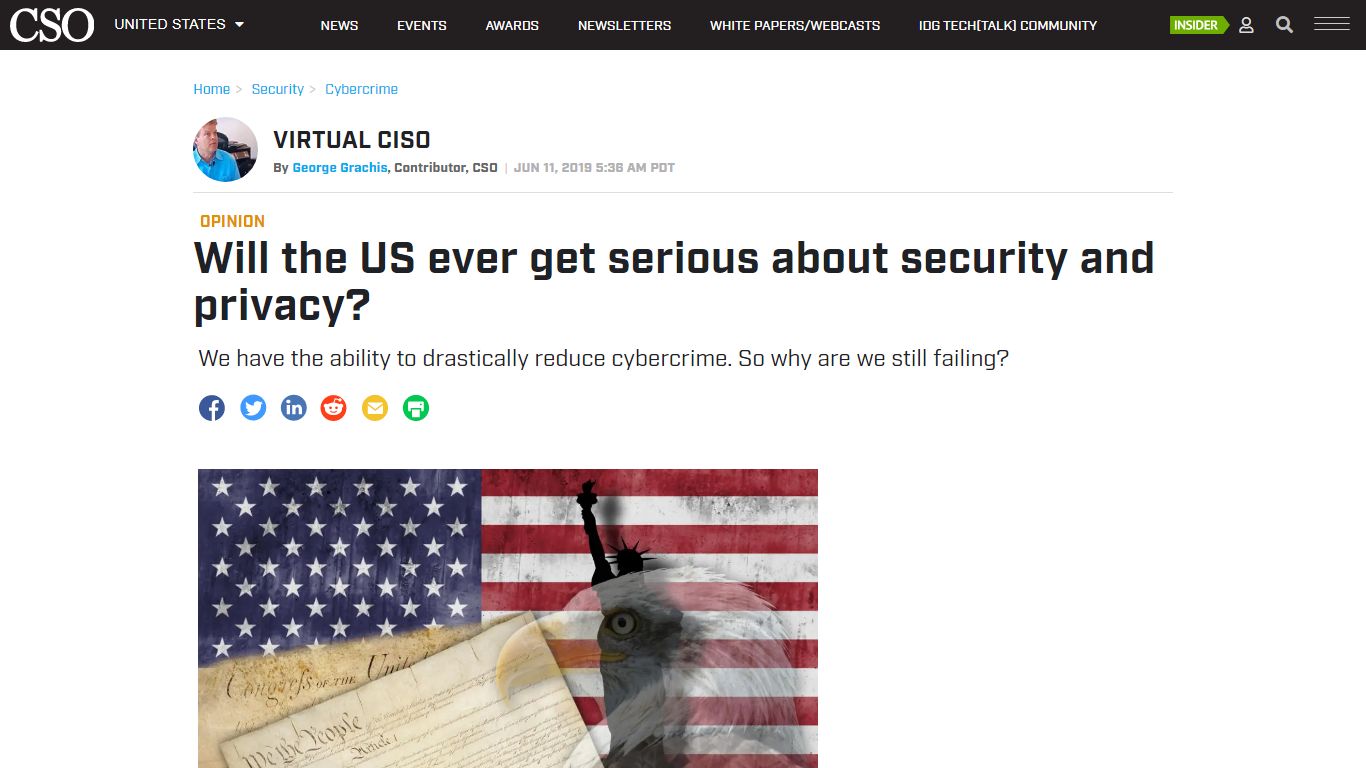 Will the US ever get serious about security and privacy?