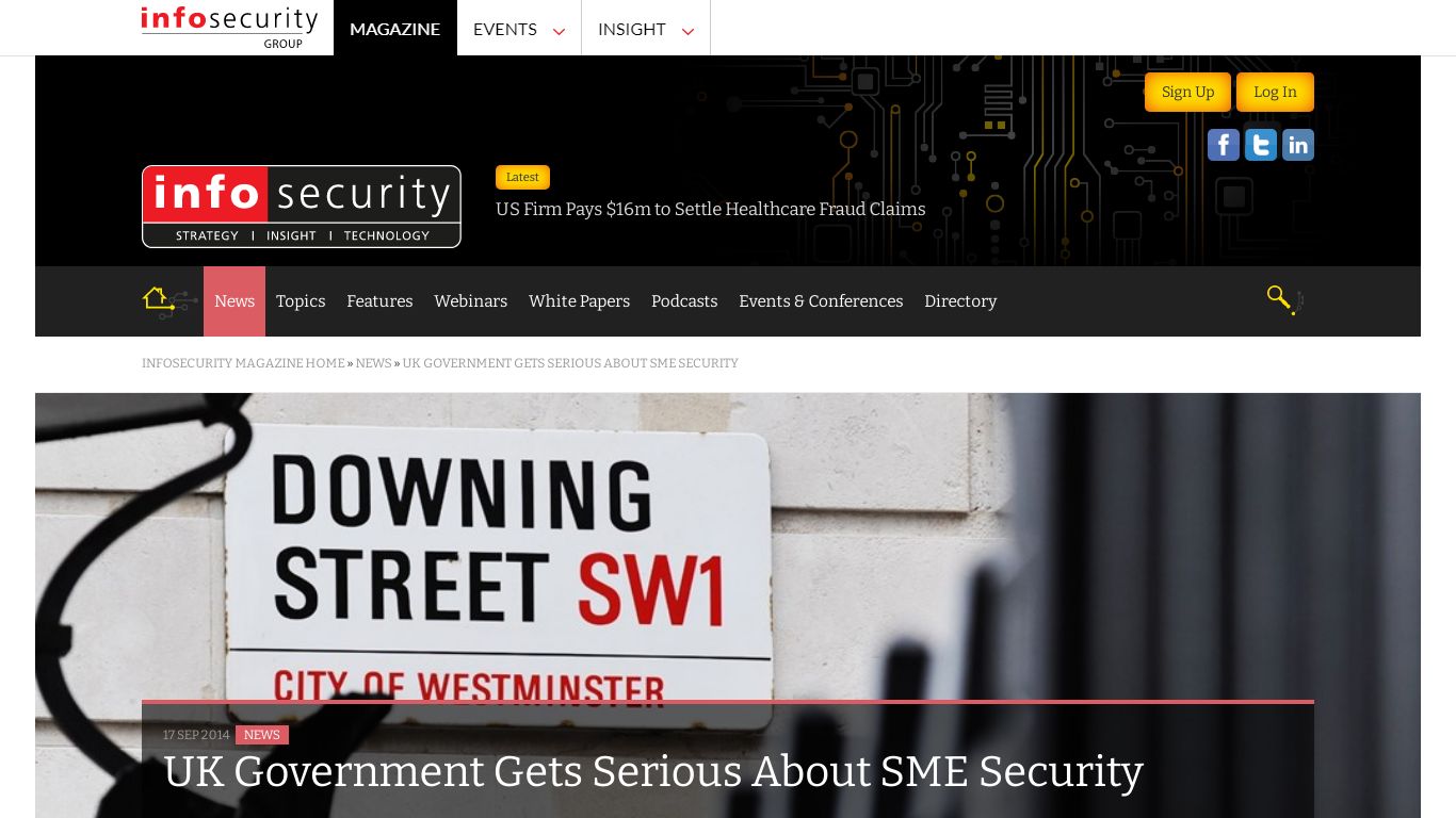 UK Government Gets Serious About SME Security